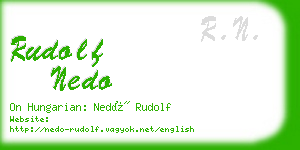 rudolf nedo business card